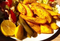 سیب زمینی تنوری با دستور پاپیون