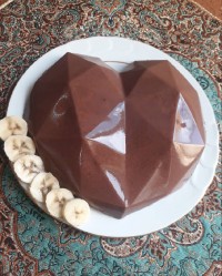 دسر موز شکلاتی