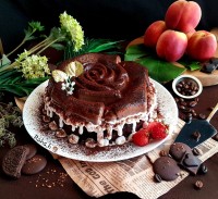 کیک موس شکلاتی