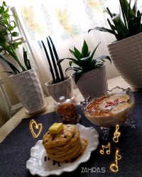 پنکیک و حلیم خانگی