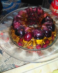 ژله میوه ای با اکلیل خوراکی (پست تشکر)