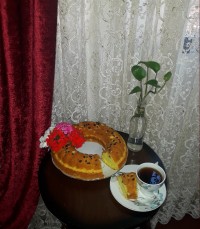 کیک کشمش و گردوی زعفرانی با بافتی بسیار نرم