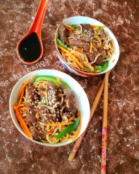 غذای کره ای (japchae) جپچیا