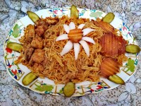 ماکارونی با مرغ