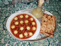 خوراک لوبیا با قارچ