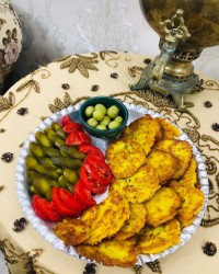 کتلت سیب زمینی پخته