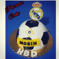 کیک توپ فوتبال (رئال)