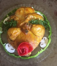 مرغ گالانتین (بدون استخوان شکم پر)