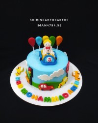 سفارش کیک کودکانه تاپر دست ساز