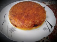 تهچین مرغ.