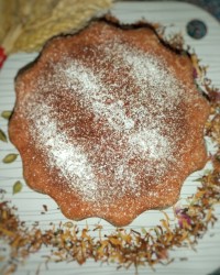 کیک هل و گلاب و زعفرون