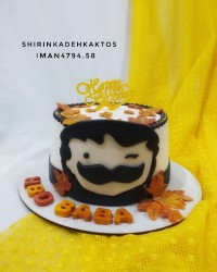 سفارش کیک مردانه کیک مردانه پاییزی