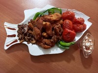 مرغ سوخاری و قارچ