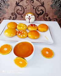 دونات پخت درفر بارویه سس پرتقال