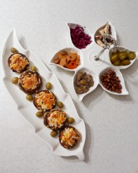 قارچ شکم پر با گوشت چرخ کرده