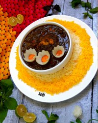 قرمه سبزی با مرغ