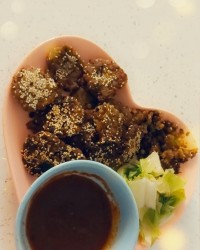 کتلت عدس وکنجد