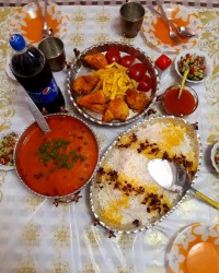 زرشک پلو باسوپ ژله