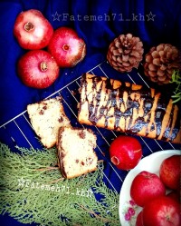 کیک کشمش و گردو با آرد نانوایی