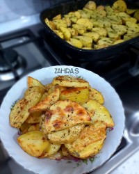 سیب زمینی کبابی در تابه رژیمی