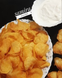 چیپس خونگی با ماست موسیر