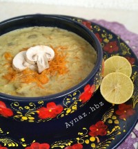 سوپ خامه و قارچ