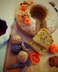 کیک هویج و گردو (پست ویژه تشکر)