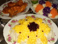 زرشک پلوبامرغ،ناهارروزجمعه.