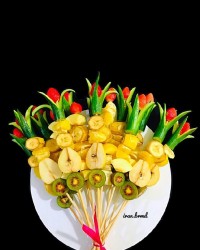 تزیین میوه با سیخ چوبی سفارشی