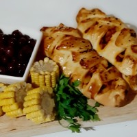 اشترودل مرغ و قارچ