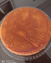 کیک وانیلی بدون فر و همزن