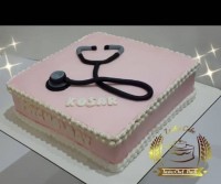 کیک دخترانه تم پزشکی