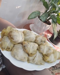 دلمه کلم برگ (به سبک آذری ها)