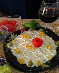 سالاد الویه مرغ