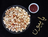 پاپ کورن با سس کچاپ خونگی