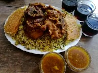 باقالی پلو با گردن گوسفندی