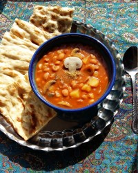 خوراک لوبیاچیتی باقارچ