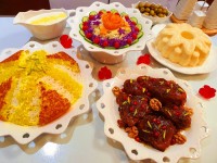 مرغ ناردونی دسر شیر عسلی