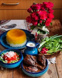 و این ناهار امروزمون فسنجون شروین