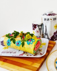 کرپ رول با خامه