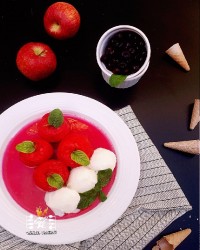 دسر سیب ژله ای