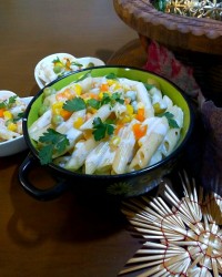 پاستا پنه با سس خامه ای