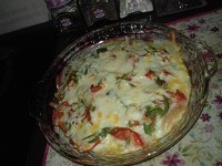 املت پنیری سبزیجات