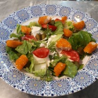 سالادسزار با میگو