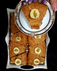 کیک موز بدون تخم مرغ