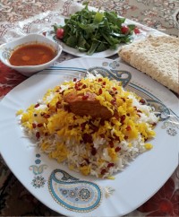 زیر برنجی مرغ لری