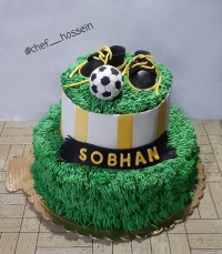 کیک فوتبالی سفارش مشتری