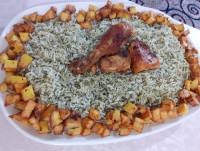 سیب پلوی کرمانشاهی هوسونه ی همسرجان