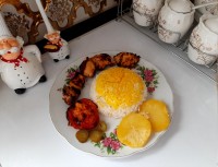 جوجه کباب با برنج