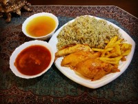 شوید پلو بامرغ